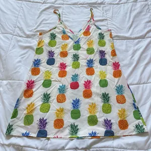 SheIn Womens Size Medium Whit‎ Tropical Cover Up Dress Beach Summer Resortwear thumbnail 1