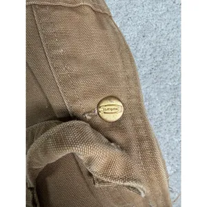 Carhartt Bib Overalls Double Knee Nail apron 2XL 46x30** Made USA Vtg Work Farm thumbnail 6
