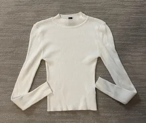 White Long Sleeve Turtle Neck thumbnail 1
