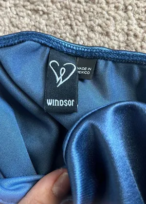 Navy Blue Windsor Mini Dress thumbnail 2