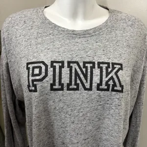 PINK Victoria's Secret Heather Gray Top thumbnail 4