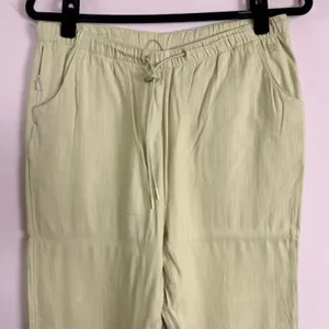 Roark Campover Pants Soft Lime Green Elastic Waist Tapered Leg Womens Medium thumbnail 8