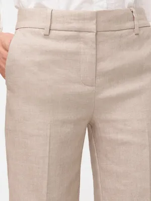 NWT Womens Size 10 10x26 J. Crew Peyton Crop Pant in Stretch Linen NEW thumbnail 3
