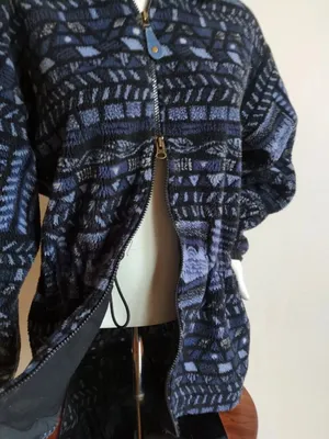 VTG USA Columbia Jacket Womens Sz MED Fleece Abstract Aztec Southwest Full Zip thumbnail 7