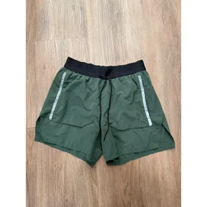 Nike Womens Forest Green Perforated Running Shorts Reflective‎ Size S 3in Inseam thumbnail 2