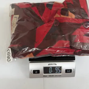 Life Style red textured striped 100% cotton collared button down casual jacket L thumbnail 5