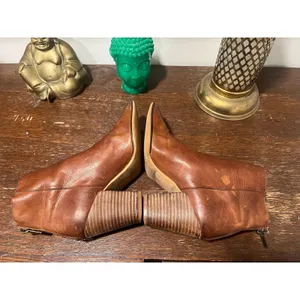Lucky Brand Cognac Leather Pointed Toe Western Ankle Boots Women’s 7 thumbnail 8