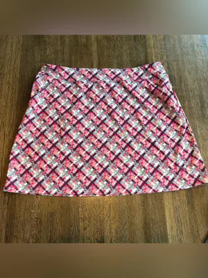 Puma Athletic Geometric Pattern Skirt Sporty Active - Size L thumbnail 2