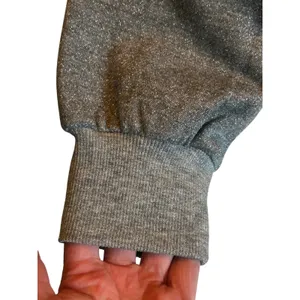 Seattle Kraken hockey grey silver sequins sweatshirt Medium thumbnail 7