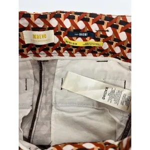 Maeve Naomi High‎ Waisted Flare Pants Geometric Print Magic Fabric Size 2 thumbnail 7