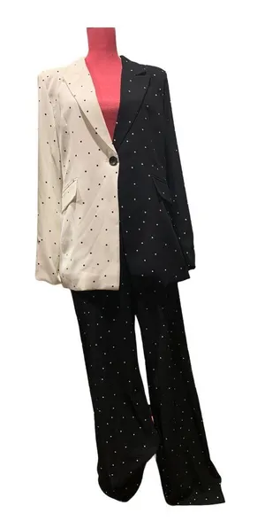 OVI wide leg Dotted Pants size L Tall thumbnail 9