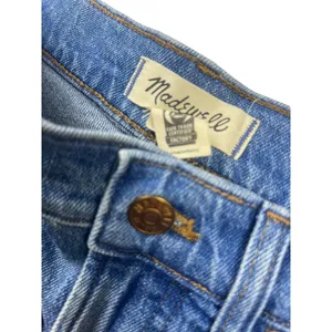 Madewell The Perfect Jean Shorts 26 Medium Wash Raw Hem Cutoff Denim NJ046 thumbnail 3