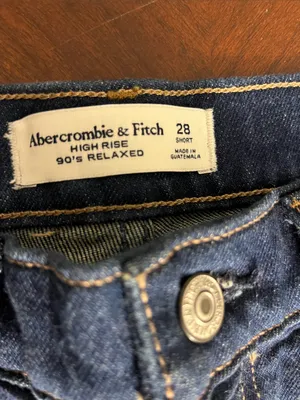 Abercrombie & Fitch Dark Blue Bootcut Jeans thumbnail 2