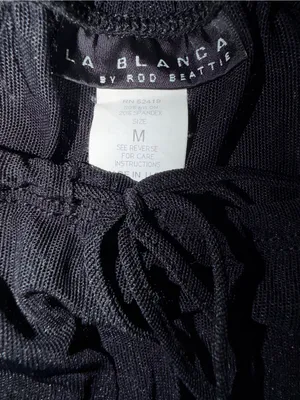 La Blanca Black Sheer Swim Coverup Pants with Drawstring Waist thumbnail 7