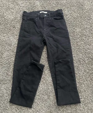 Levi’s High Rise Super Skinny Black Jeans Size 27 0497 thumbnail 1