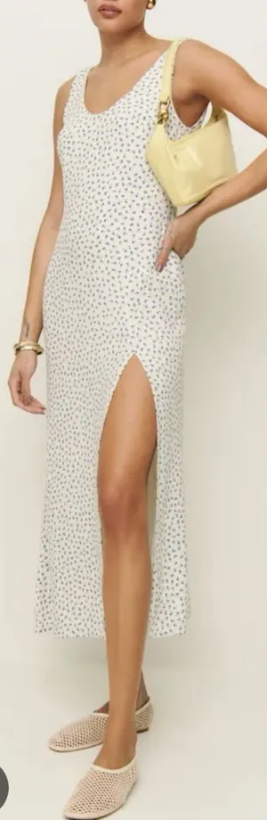NEW Reformation Vika floral midi sun dress sz 2 thumbnail 1
