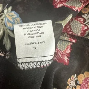 Pink Rose Floral Long Sleeve Pleated Blouse thumbnail 9