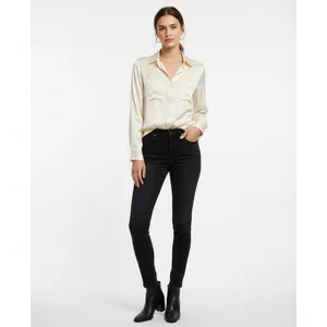 Emanuel Ungaro 100% Silk Ivory Long Sleeve Button Up Blouse Top 8 thumbnail 5