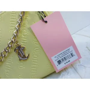 Juicy Couture Shoulder Bag $79 Yellow New Collection Easter Pendants Chain NWT thumbnail 3