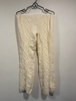 Edikted Ray Cable Stitch Knit Flare Sweater Pants thumbnail 7