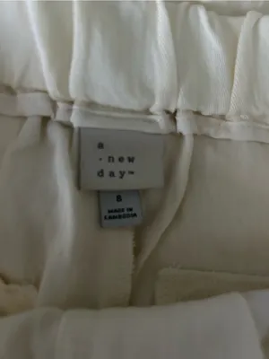 a new day Cream Wide-Leg Linen-Blend Trousers 8 thumbnail 4
