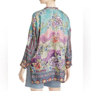 JOHNNY WAS spring boho printed Janelle Button-up silk blouse M tunic fall
$240 thumbnail 5