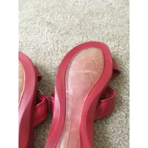 George Women's Red Slides Sandals Slip On Slides Shoes Size 8.5 thumbnail 8