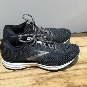 Brooks reveal 2 Black Gray Athletic running Sneakers‎ size 6.5 A54 thumbnail 8