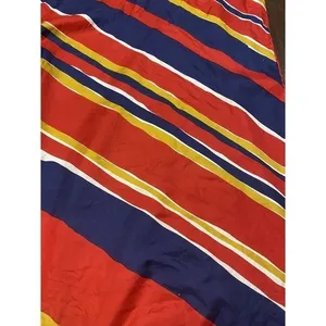 Vintage Echo 100% Silk Scarf Made in Japan#26128‎ Red Navy Gold White thumbnail 3