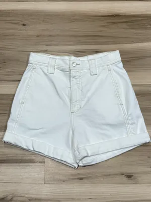 Joes Jeans Avery Cuffed White Denim Shorts Women’s 27 thumbnail 2