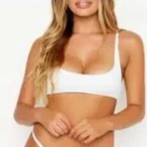 Ris-k Allure Bikini Top Textured White Size XS NWOT‎ Swimsuit thumbnail 1