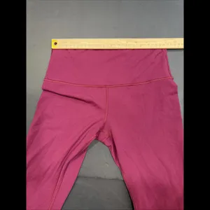 Lululemon Burgundy Athleisure Preppy Active‎ Gym Yoga Legging Minimalist Size 6 thumbnail 5
