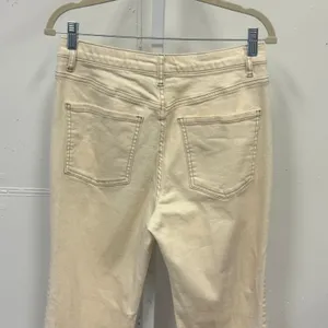 Future Collective Gabriella Karefa-Johnson Flare Jeans Cream High Rise Size 8 thumbnail 5