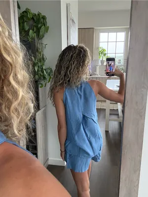 Chic Snipp Blue Halter Set (Size Small) thumbnail 2