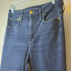 J.Crew 03 Curvy Slim Jeans Size 30 Dark Indigo High Rise Straight Leg Denim Crop thumbnail 4