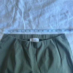 Via Masini 80 Firenze Olive Pull On Cigarette Pants Made Italy Stretch Ankle thumbnail 6