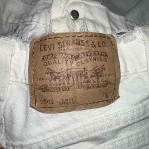 Vintage Levis 912 Slim Fit Tapered Leg Jeans White Orange Tab 11 Short Raw Waist thumbnail 5