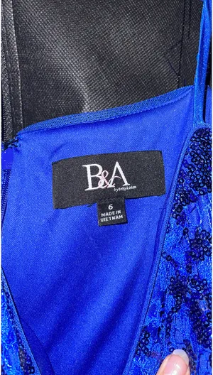 Prom Dress Blue Size 6 thumbnail 2