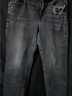 American Eagle Black Distressed Denim Jeans – Size 16 thumbnail 1