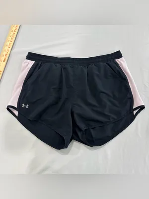 Under Armour pink and black loose‎ shorts Large thumbnail 2