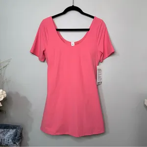 Lululemon Align Short Sleeve Dress Athletic Mini Dress Sakura Pink 10 NWT thumbnail 12