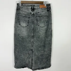 Marc New York Jeans Black Denim‎ Midi Skirt Womens 4 Quiet Luxury Clean Girl thumbnail 3