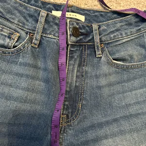 PacSun Mom Jeans Blue Wash Size 24‎ High Rise Cropped Denim Pants thumbnail 4
