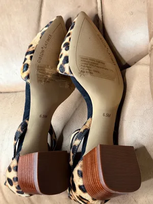 Gibson Latimer Calf Hair Animal Print Heels thumbnail 7