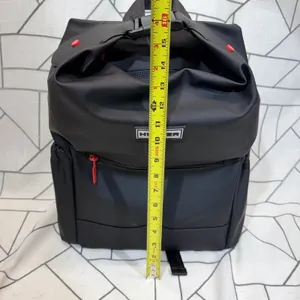 Hunter Original Topclip‎ Backpack NWT One Size Black Rubberized Water Resistant thumbnail 7