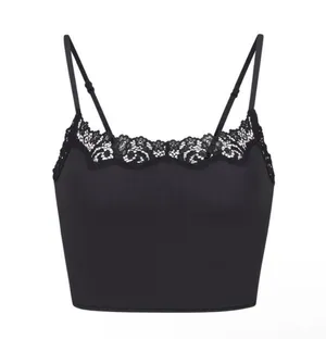 SKIMS Fits Everybody Lace Cami S NWT black onyx thumbnail 8