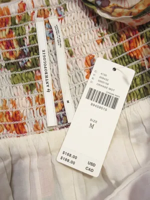 NWT Anthropologie Sleeveless Square-Neck Maxi in Orange Floral Motif Dress M thumbnail 6