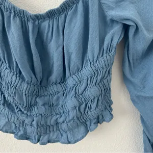 Urban Outfitters Bouquet Square-Neck Smocked Top thumbnail 4