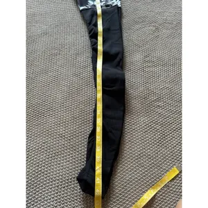Alo Women's Yoga Goddess Leggings Black Ribbed Low Rise Butterfly Design Sz Xs thumbnail 10