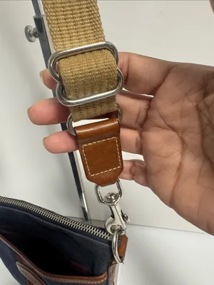 Coach Heritage Stripe Denim Vintage Crossbody Denim and Leather Trim thumbnail 6